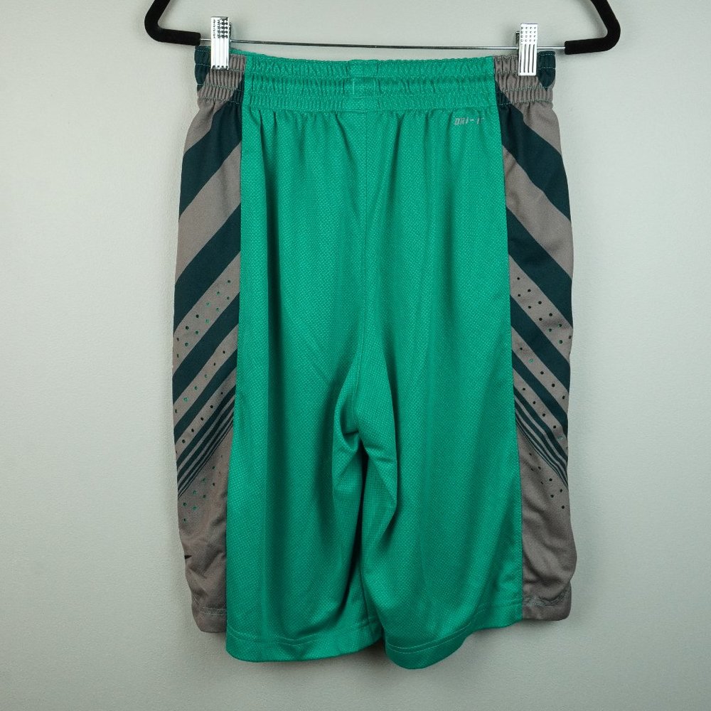 Nike Teal and Gray‎ Dri Fit Long Length Shorts Size Small